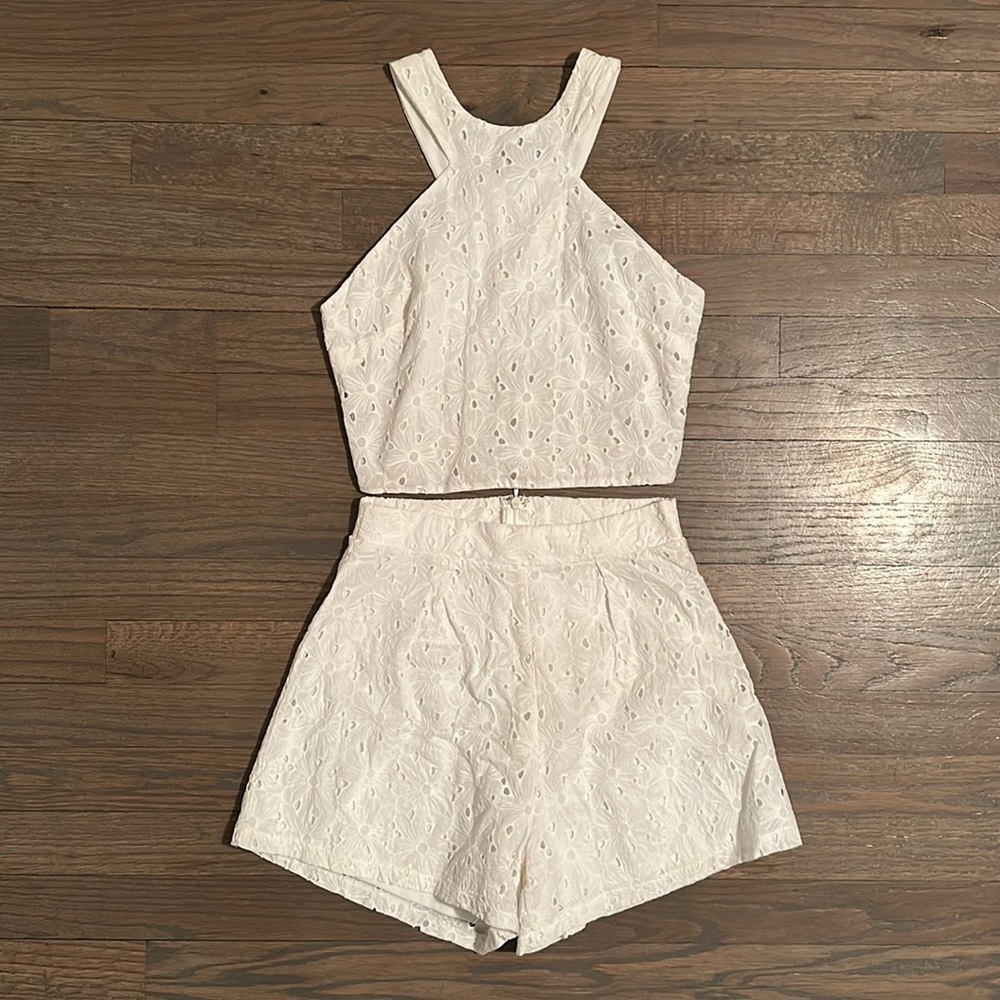 Perfect Summer White Two Piece Outfit🤍